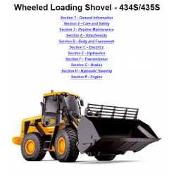 JCB instrukcje napraw + schematy + DTR: JCB 434S / 435S - ładowarka JCB instrukcja
